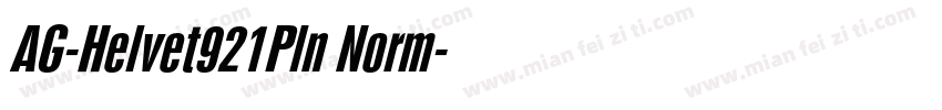 AG-Helvet921Pln Norm字体转换